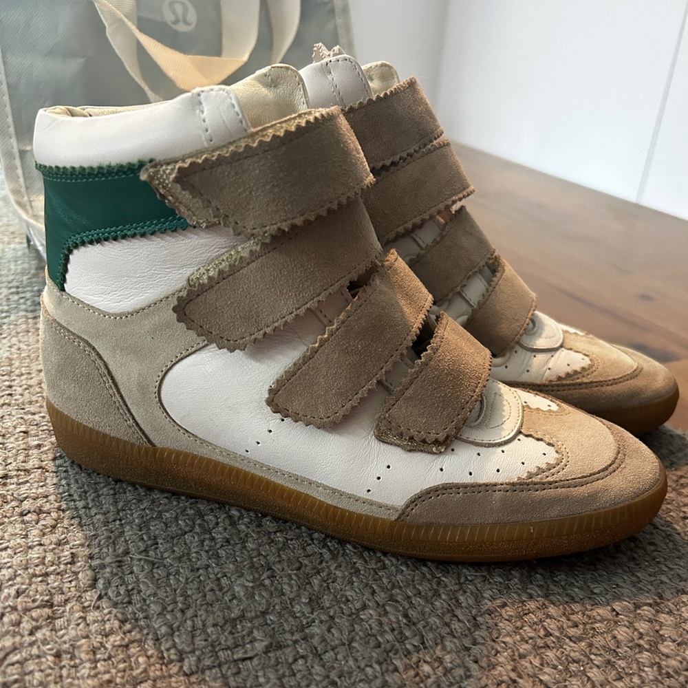 Isabel Marant Etoile 'Bilsy' Leather Hidden Wedge Sneaker size 6